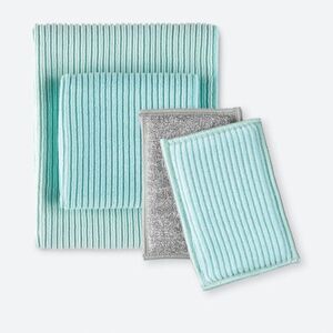 Norwex Kitchen Towel Kitchen Cloth and Sponges Set of 4 NWT